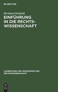 portada Einführung in die Rechtswissenschaft (en Alemán)