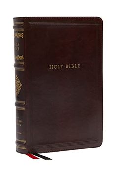 portada Nkjv, Personal Size Reference Bible, Sovereign Collection, Leathersoft, Brown, red Letter, Thumb Indexed, Comfort Print: Holy Bible, new King James Version 