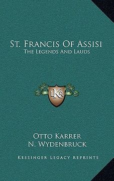 portada st. francis of assisi: the legends and lauds (en Inglés)