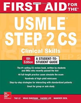portada First aid for the Usmle Step 2 cs, Sixth Edition (in English)