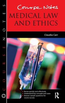 portada Course Notes: Medical Law and Ethics (in English)
