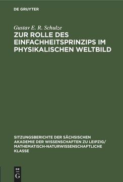 portada Zur Rolle des Einfachheitsprinzips im Physikalischen Weltbild (en Alemán)
