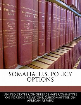 portada somalia: u.s. policy options (en Inglés)