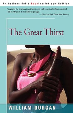 portada the great thirst (en Inglés)