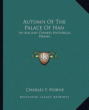 portada autumn of the palace of han: an ancient chinese historical drama (en Inglés)