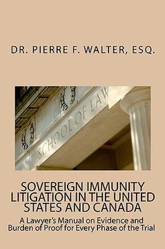 portada sovereign immunity litigation in the united states and canada