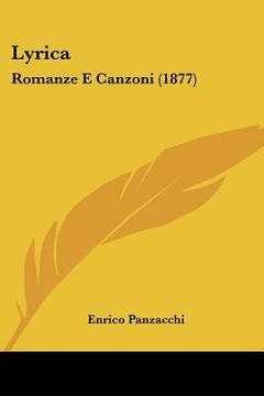 portada lyrica: romanze e canzoni (1877) (in English)
