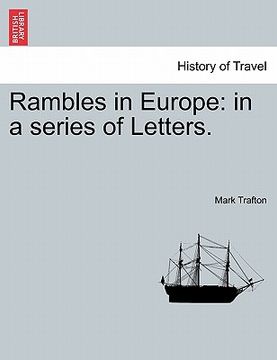 portada rambles in europe: in a series of letters. (en Inglés)