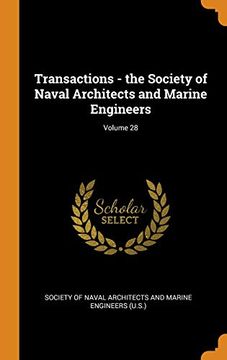 portada Transactions - the Society of Naval Architects and Marine Engineers; Volume 28 (en Inglés)