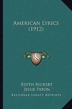 portada american lyrics (1912) (en Inglés)
