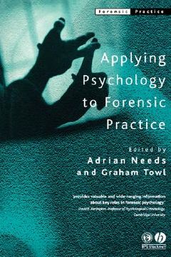 portada applying psychology to forensic practice (en Inglés)