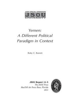 portada Yemen: A Different Political Paradigm in Context (in English)