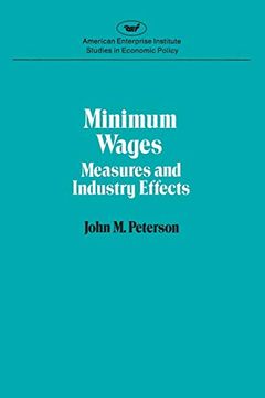 portada Minimum Wages: Measures & ind (Studies in Economic Policy) (en Inglés)