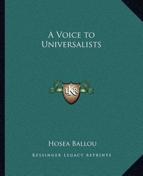 portada a voice to universalists