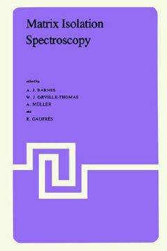 portada matrix isolation spectroscopy (in English)