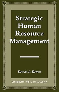portada strategic human resource management (en Inglés)