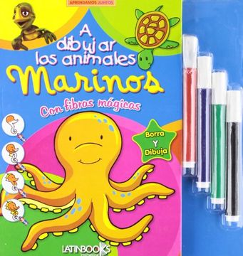 portada A Dibujar los Animales Marinos (in Spanish)