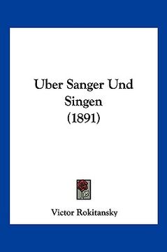 portada Uber Sanger Und Singen (1891) (in German)