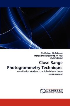 portada close range photogrammetry technique (en Inglés)