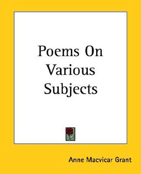portada poems on various subjects (in English)