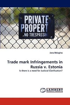 portada trade mark infringements in russia v. estonia (en Inglés)