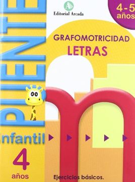 portada Puente. Letras. Cuaderno de Grafomotricidad. E. I. 4 (Puente Infantil) (in Spanish)