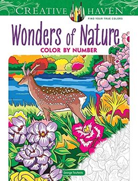 portada Creative Haven Wonders of Nature Color by Number (Creative Haven Coloring Books) (en Inglés)