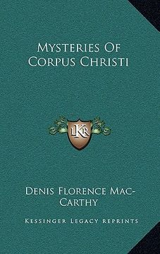 portada mysteries of corpus christi (in English)