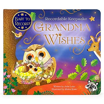 portada Grandma Wishes Recordable Keepsake Board Book, Ages 1-5 - Record Your Voice! (en Inglés)