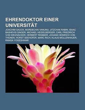 portada Ehrendoktor Einer Universität (in German)
