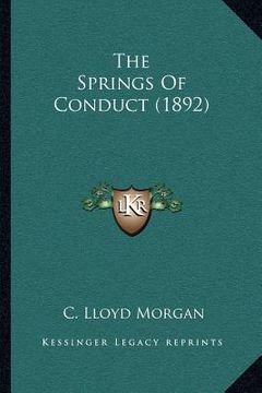 portada the springs of conduct (1892) (in English)