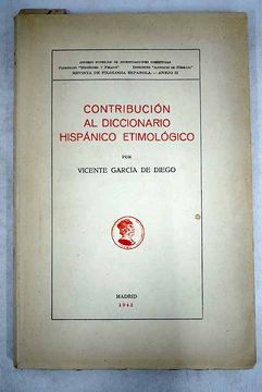 portada Contribución al Diccionario hispánico etimológico