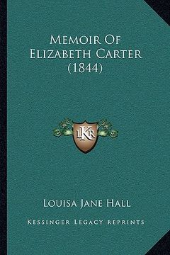 portada memoir of elizabeth carter (1844) (in English)