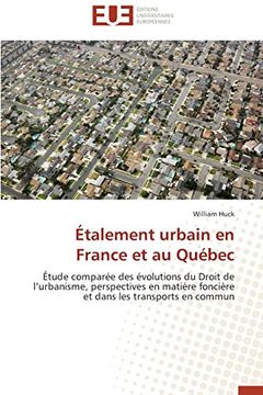 portada Etalement Urbain En France Et Au Quebec