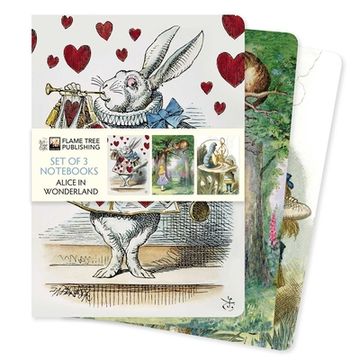 portada Alice in Wonderland set of 3 Standard Notebooks (Standard Notebook Collection) (in English)