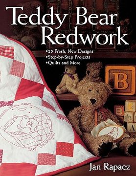 portada teddy bear redwork - print on demand edition (en Inglés)
