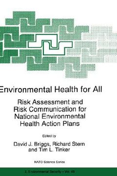 portada environmental health for all: risk assessment and risk communication for national environmental health action plans (en Inglés)
