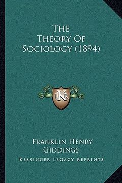 portada the theory of sociology (1894) (en Inglés)