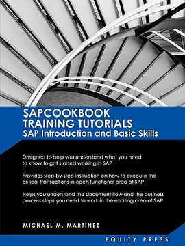 portada sap training tutorials: sap introduction and basic skills handbook: sapcookbook training tutorials sap introduction and basic skills (sapcookb (en Inglés)