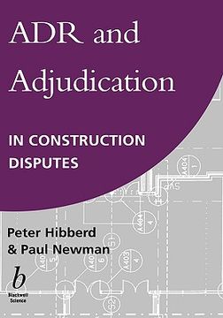 portada adr and adjudication in construction disputes (in English)