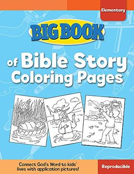 portada Big Book of Bible Story Coloring Pages for Elementary Kids (Big Books) 