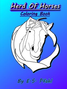 portada Herd of Horses Coloring Book (en Inglés)