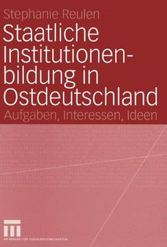 portada Staatliche Institutionenbildung in Ostdeutschland