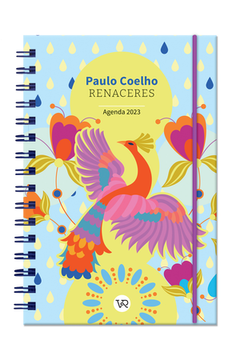 portada Agenda 2023 Paulo Coelho [Renaceres - Celeste] [Dos Hojas por Semana]