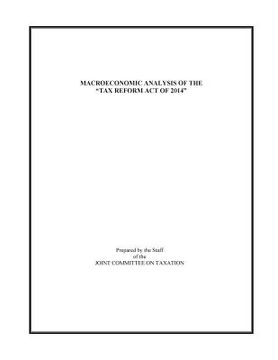 portada Macroeconomic Analysis of the "Tax Reform Act of 2014" (en Inglés)