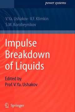 portada impulse breakdown of liquids (en Inglés)
