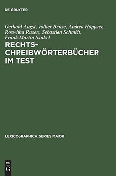 portada Rechtschreibworterbucher im Test (en Alemán)