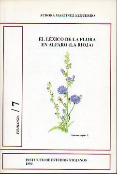 portada el léxico de la flora en alfaro (la rioja)