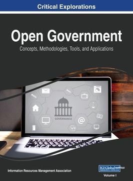 portada Open Government: Concepts, Methodologies, Tools, and Applications, VOL 1 (en Inglés)