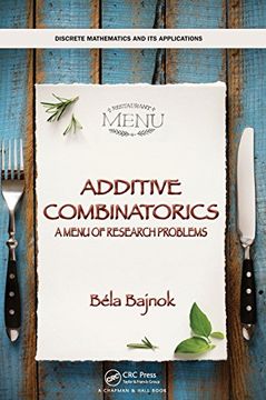 portada Additive Combinatorics: A Menu of Research Problems (Discrete Mathematics and its Applications) (in English)